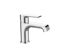 Bristan Polo Basin Mixer with Clicker Waste and Water-Saving Feature, Deck Mounted Bathroom Tap, Chrome Finish