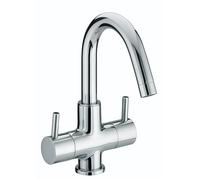 Bristan Prism Bathroom Taps, chrome basin mixer tap | PM BAS2 C, Modern design, Separate hot and cold tap handles, Matching bath taps and showers available, Lifetime Cover