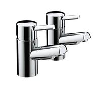 Bristan Prism Bathroom Taps, chrome pillar bath taps | PM 3/4 C, Modern design, Matching bathroom sink taps and showers available, Lifetime Cover
