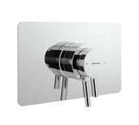 Bristan Prism Concealed Concentric Shower Valve Only | Chrome | Brass | 220mm x 140mm x 127mm