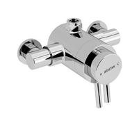 Bristan Prism Exposed Concentric Top Outlet Shower Valve Only | Chrome | Brass | 158mm x 140mm x 130mm