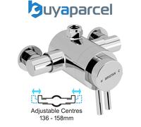 Bristan Prism Exposed Concentric Top Valve Chrome Shower Mixer 136 - 158mm Pipe