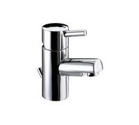 Bristan Prism Mono Basin Mixer Tap with Pop Up Waste | Chrome | Brass | 50mm x 130mm