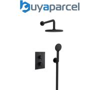 Bristan Prism, Concealed Thermostatic Shower Kit with Three Outlets, Safe Touch Technology, Black Finish