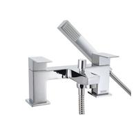 Bristan Qubo Bath Shower Mixer Chrome Taps Deck Mount Bathroom Tap