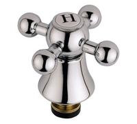 Bristan Chrome 3/4 Inch Bath Tap Reviver with Traditional Handles | Silver | Metal | 70mm x 51mm