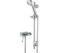 Bristan Regency Thermostatic Shower Round Exposed Dual Control Mini Valve & Head