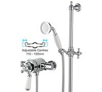 Bristan Regency Traditional Dual Control Mixer Shower Surface Mounted 110 130mm