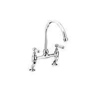 Bristan Renaissance Deck Kitchen Sink Mixer Tap | Chrome | Brass | 240mm x 340mm