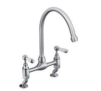 Bristan Renaissance Dsm Brushed Nickel Deck Mounted Kitchen Mixer Tap