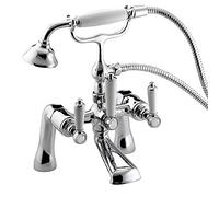 Bristan Renaissance Traditional Bathroom Taps, Chrome Bath Shower Mixer tap | RS2 BSM C, Traditional design, Matching bathroom sink taps available, Lifetime Cover