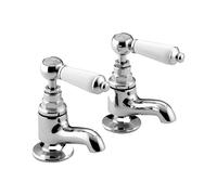 Bristan Renaissance Vanity Basin Taps Pair, Chrome