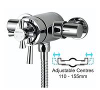 Bristan RO2 SHXAR C Rio Thermostatic Surface Mounted Shower Valve with Adjustable Riser - Chrome