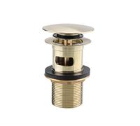 Bristan Round Clicker Basin Waste Slotted Brushed Brass