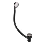 Bristan Round Clicker Bath Waste Gun Metal Grey with Overflow