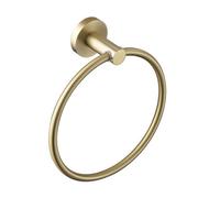 Bristan Round Towel Ring Holder Brushed Brass