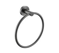 Round Ring Gun Metal Grey