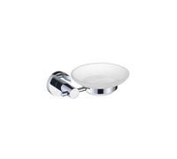 Bristan Round Wall Mounted Soap Dish | Chrome | Brass | 138mm x 50mm x 118mm