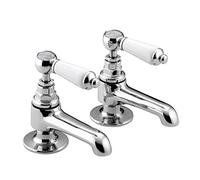 Bristan RS 1/2 C Renaissance Basin Taps - Chrome, Silver