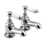 Bristan Rs2 3/4 C Renaissance 2 Bath Taps Chrome Bath Pillar Taps Pair 3/4" Tap