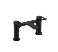 Bristan Saffron Bath Filler Tap with Durable Ceramic Cartridge, Deck Mounted, Black Finish