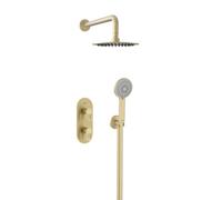 Bristan Saffron Concealed Dual Control Shower Pack2 Brushed Brass