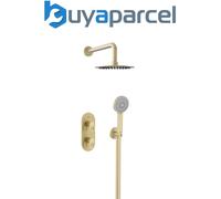 Bristan Saffron Concealed Dual Control Shower Pack2 Brushed Brass