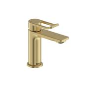 Bristan Saffron Eco Start Small Basin Mixer Brushed Brass