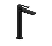 Bristan Saffron Eco Start Tall Basin Mixer With Clicker Waste Black