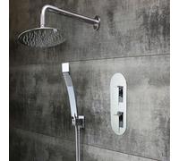 Bristan SHWR PK2 Sail Shower Pack with Fixed Head and Wall Outlet Handset Mixer, Chrome Plated