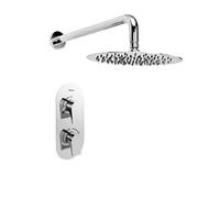 Bristan SHWR PK2 Hourglass Shower Pack with Fixed Head Mixer, Chrome Plated