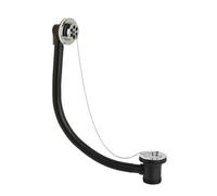 Bristan W BATH10 C Bath Waste with Brass Slotted C, Chrome, Plug and Chain