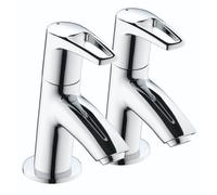 Bristan Smile 1/2 Chrome Basin Taps Chrome