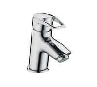 Bristan Smile Mono Basin Mixer Tap with Clicker Waste | Chrome | Brass | 50mm x 129mm