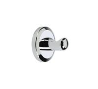 Bristan Solo Wall Mounted Robe Hook | Chrome | Brass | 67mm x 67mm x 54mm