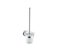 Bristan Solo Wall Mounted Toilet Brush and Holder | Chrome | Brass | 115mm x 385mm x 145mm