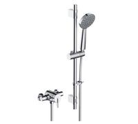 Bristan Sonique-3 Thermostatic Shower Mixer With Exposed Valve And Adjustable Slide Rail Kit