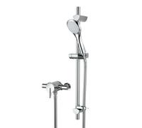 Bristan Sonique 3 Thermostatic Surface Mounted Shower Valve with Adjustable Riser | Chrome | Metal | 120mm x 660mm x 180mm
