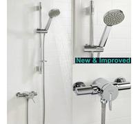 BRISTAN Sonique Exposed 3 Thermostatic Single Lever Shower c/w Kit, Chrome