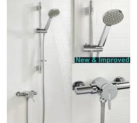 Bristan Sonique 3 Exposed Thermostatic Mixer Shower Dual Control Kit 110mm 155mm