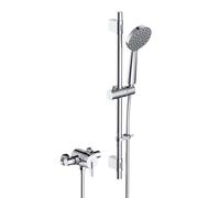 Bristan Sonique3, Thermostatic Exposed Shower Valve with Riser Kit, Chrome Finish