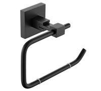 Bristan Sq Roll Blk Square Toilet Roll Holder Brass Black