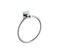 Bristan Square Wall Mounted Towel Ring | Chrome | Mild Steel | 190mm x 205mm x 60mm