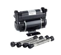 Bristan Stuart Turner 2.0 Bar Twin Impeller Shower Pump | Black | Brass | 231mm x 166mm x 132mm