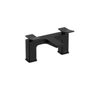 Bristan Tangram Bath Filler with Durable Ceramic Disc Valves, Deck Mounted, Black Finish