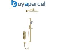 Bristan Tangram Brushed Brass Concealed Dual Control Shower Pack