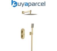 Bristan Tangram Concealed Dual Control Shower Pack2 Brushed Brass