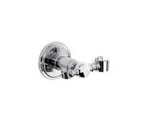 Bristan Td Wordhh04 C Traditional Wall Outlet Handset Holder Bracket With Round Bevelled Plate Chrome