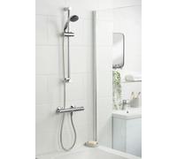 Bristan Thermostatic Bar Mixer Shower Round Chrome Exposed Valve Twin Lever