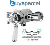 Bristan Traditional Dual Control Monarch Mixer Shower Valve 110 130mm Colonial
